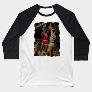 Larry Bird vs Julius Erving Vintage Baseball T-Shirt